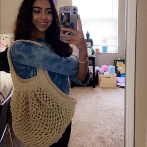 Handmade Crochet Tote Bag/ Grocery Bag by me💕